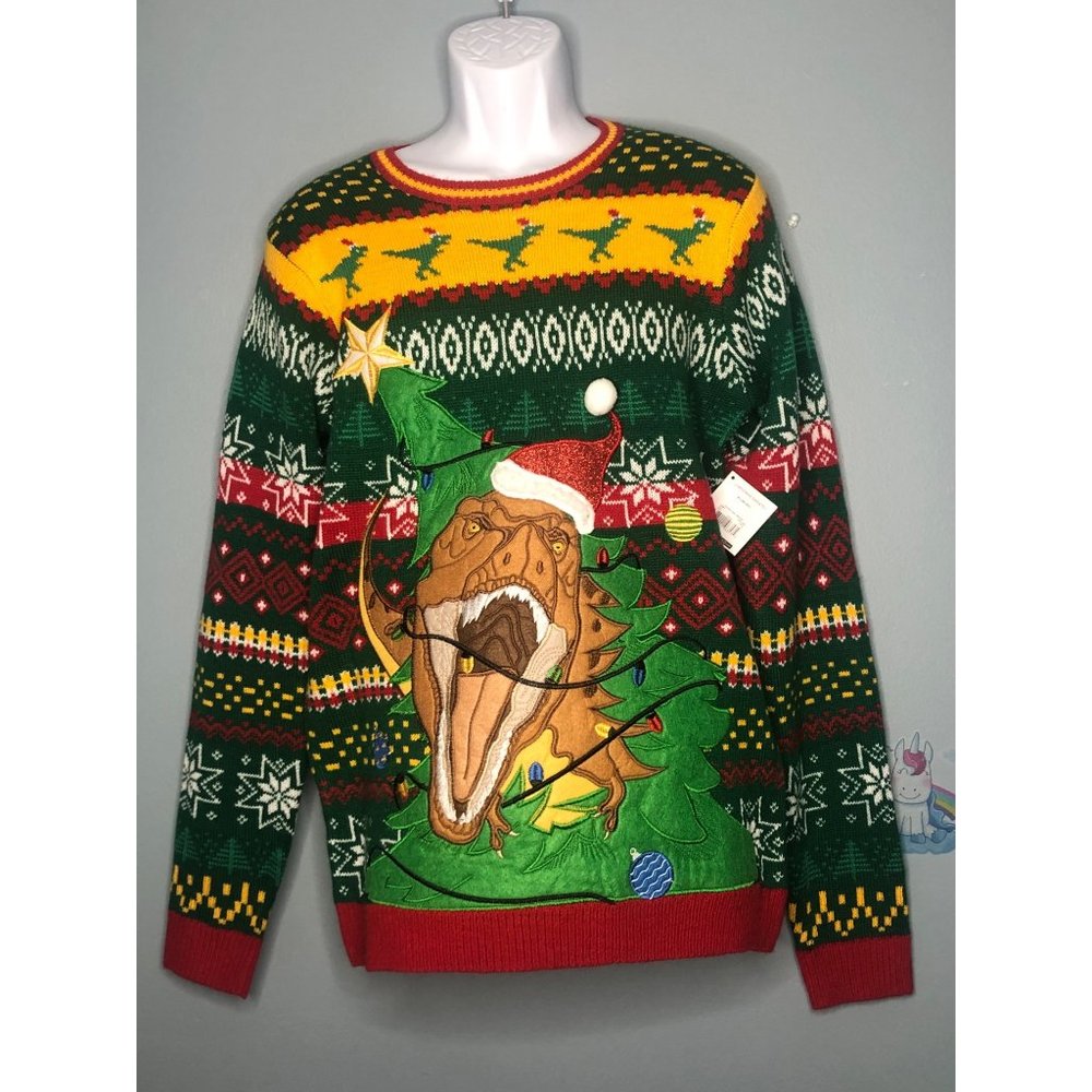 NWT Holiday Time med T-Rex